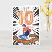 10 and Unstoppable Birthday Card  Kaart (Gele Bloem)