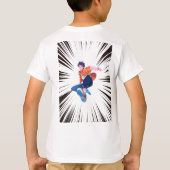 10 and Unstoppable Boys’ Birthday T-shirt (Achterkant)