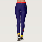 #10 Autisme Bewustzijn Leggings (Achterkant)