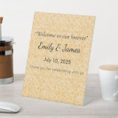 $10 Baby Shower Sign Guests Won’t Forget Reclamebord Met Voetstuk (Insitu)