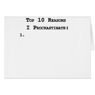 10 belangrijkste redenen voor procrastinaat