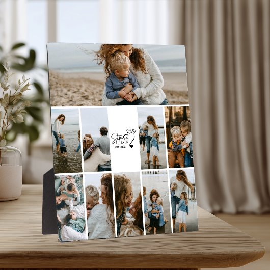 10 Beste Stiefmoeder Ooit Aangepaste Foto Collage Fotoplaat