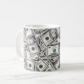$10 Bil Geld Patroon Koffiemok (Voorkant links)