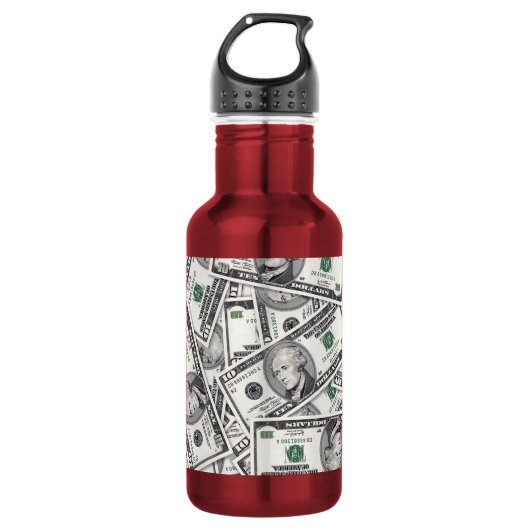 $10 Bil Geld Patroon Waterfles (Voorkant)