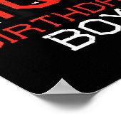 10 Birthday Boy Speedometer Race Flag 10th Bday Bo Poster (Hoek)