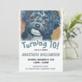 10 Black Havanese Invite draaien Kaart (Staand voorkant)