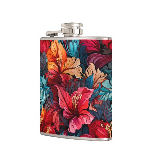 #10 Bloemen patroon Heupfles (Links)