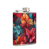 #10 Bloemen patroon Heupfles (Rechts)