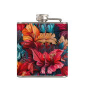 #10 Bloemen patroon Heupfles (Achterkant)