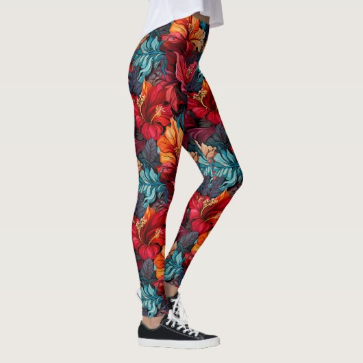 #10 Bloemen patroon Leggings (Rechts)