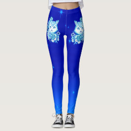 10 Blue Shades Cat Athleisure Yoga Pants Leggings