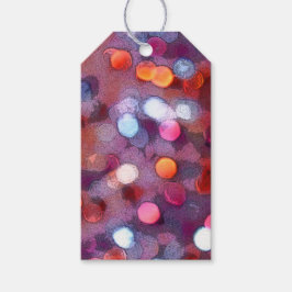 10 Bokeh Cadeaubijslags Pruim Paars Wazige Lichten Cadeaulabel
