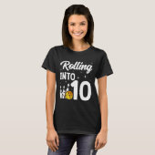 10 Bowling 10e verjaardag T-shirt (Voorkant volledig)