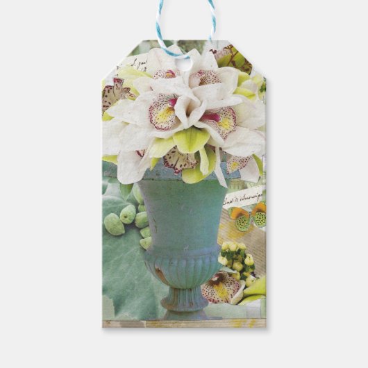 10 CadeauLabels met orchideeën (Voorkant)