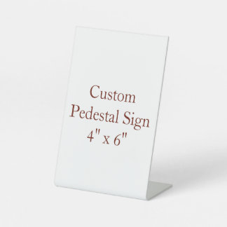 10 cm x 15 cm reclamebord met voetstuk