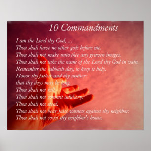 10 Comandes Poster