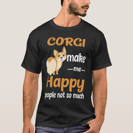 10 Corgi maakt me gelukkig T-shirt (Voorkant)