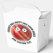 10 Custom Cricket Theme Party BLUE EYES Happy Face Bedankdoosjes (Achterkant)