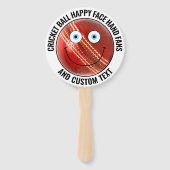 10 Custom Cricket Theme Party BLUE EYES Happy Face Handwaaier (Achterkant)