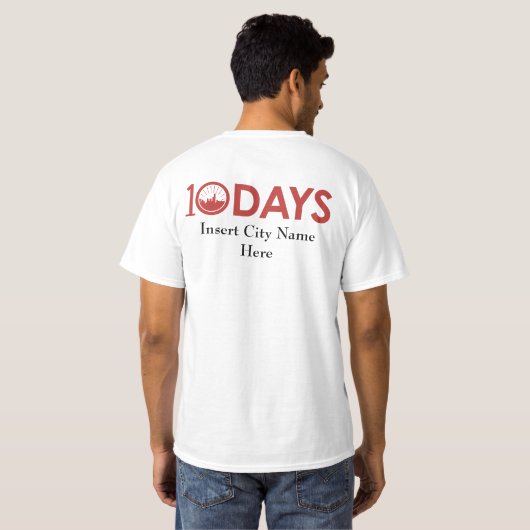 10 dagen T-shirts (Achterkant volledig)
