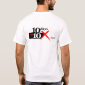 10 dagen tot 10x Shirt (Achterkant)