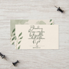 10 dagen van de Schrift Verse Kaarten | Matteüs 5: Contactkaartje