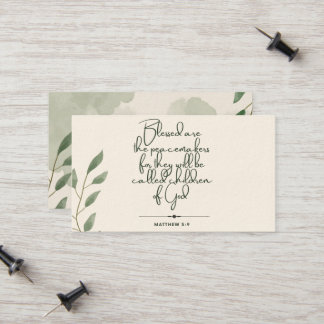 10 dagen van de Schrift Verse Kaarten | Matteüs 5: Contactkaartje