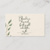 10 dagen van de Schrift Verse Kaarten | Matteüs 5: Contactkaartje (Voorkant)