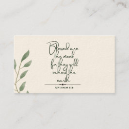 10 dagen van de Schrift Verse Kaarten | Matteüs 5: Contactkaartje