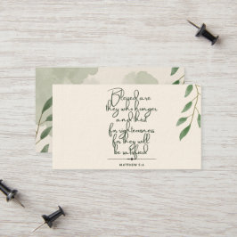 10 dagen van de Schrift Verse Kaarten | Matteüs 5: Contactkaartje