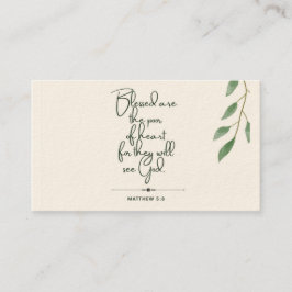 10 dagen van de Schrift Verse Kaarten | Matteüs 5: Contactkaartje