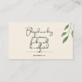 10 dagen van de Schrift Verse Kaarten | Matteüs 5: Contactkaartje (Voorkant)