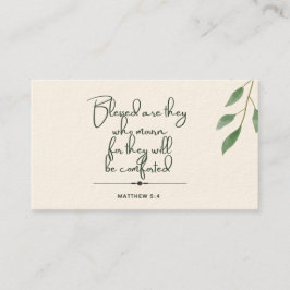 10 dagen van de Schrift Verse Kaarten | Matteüs 5: Contactkaartje