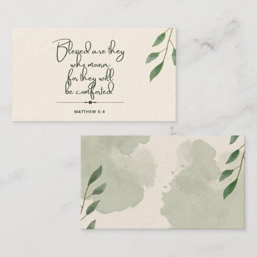 10 dagen van de Schrift Verse Kaarten | Matteüs 5: Contactkaartje (Voorkant / Achterkant)