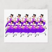 10 Dames dansen Briefkaart (Voorkant)