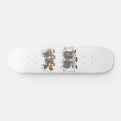 10 delige Drum Kit: 3D Model: Custom Skateboard (Horizontaal)