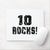 10 Design van rotsen op zaterdag Muismat (Met muis)