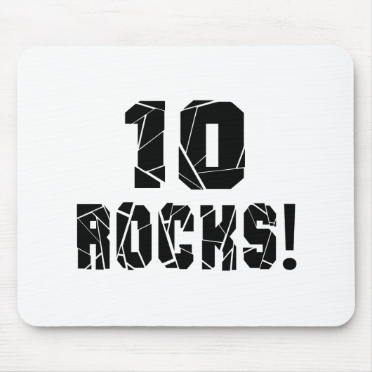 10 Design van rotsen op zaterdag Muismat (Voorkant)