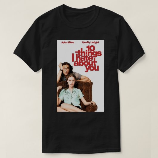 10 dingen die ik haat tegen jou Poster Poster T-shirt (Design voorkant)
