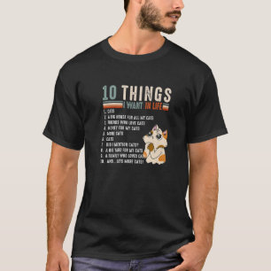 10 dingen die ik in mijn leven wil. Funny Fluffy K T-shirt