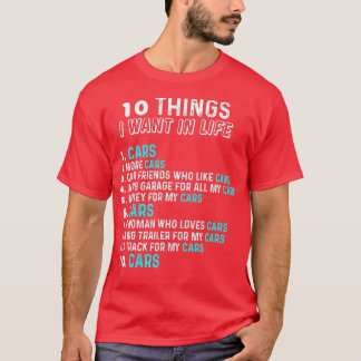 10 dingen die ik in mijn leven wil hebben, meer au t-shirt