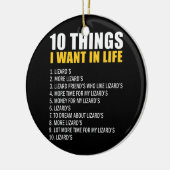 10 dingen die ik wil in het leven, lizard-draak keramisch ornament (Links)
