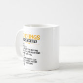 10 dingen die ik wil in mijn leven Vaderdag Koffiemok (Voorkant links)
