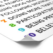 10 dingen om een goede klaslokaal voor studenten t poster (Hoek)