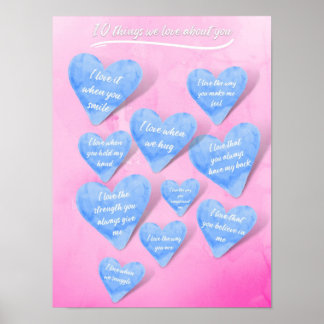 10 dingen waar we van houden poster