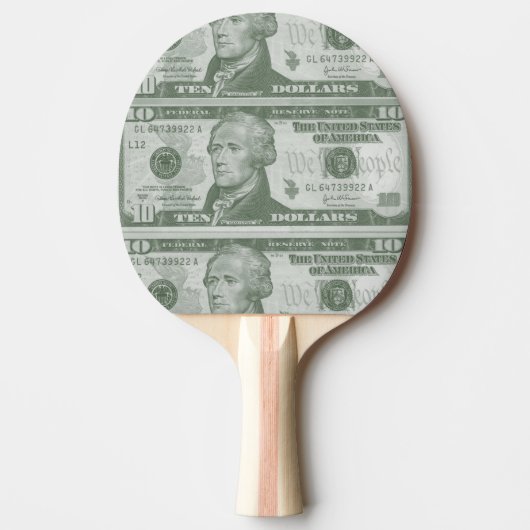 10-dollarbiljet Ping Pong Paddle Tafeltennisbatje (Voorkant)