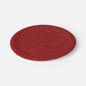 10 Donkere rode glitter print sparkles party Papieren Bordje (Gekanteld)