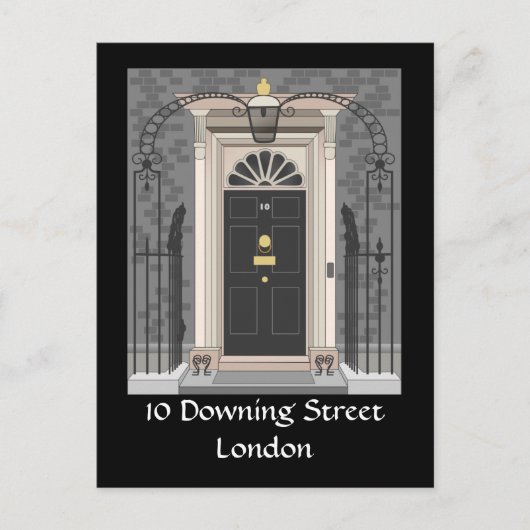 10 Downing Street, Londen (tekening) Briefkaart (Voorkant)