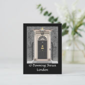 10 Downing Street, Londen (tekening) Briefkaart (Staand voorkant)