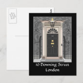 10 Downing Street, Londen (tekening) Briefkaart (Voorkant / Achterkant)